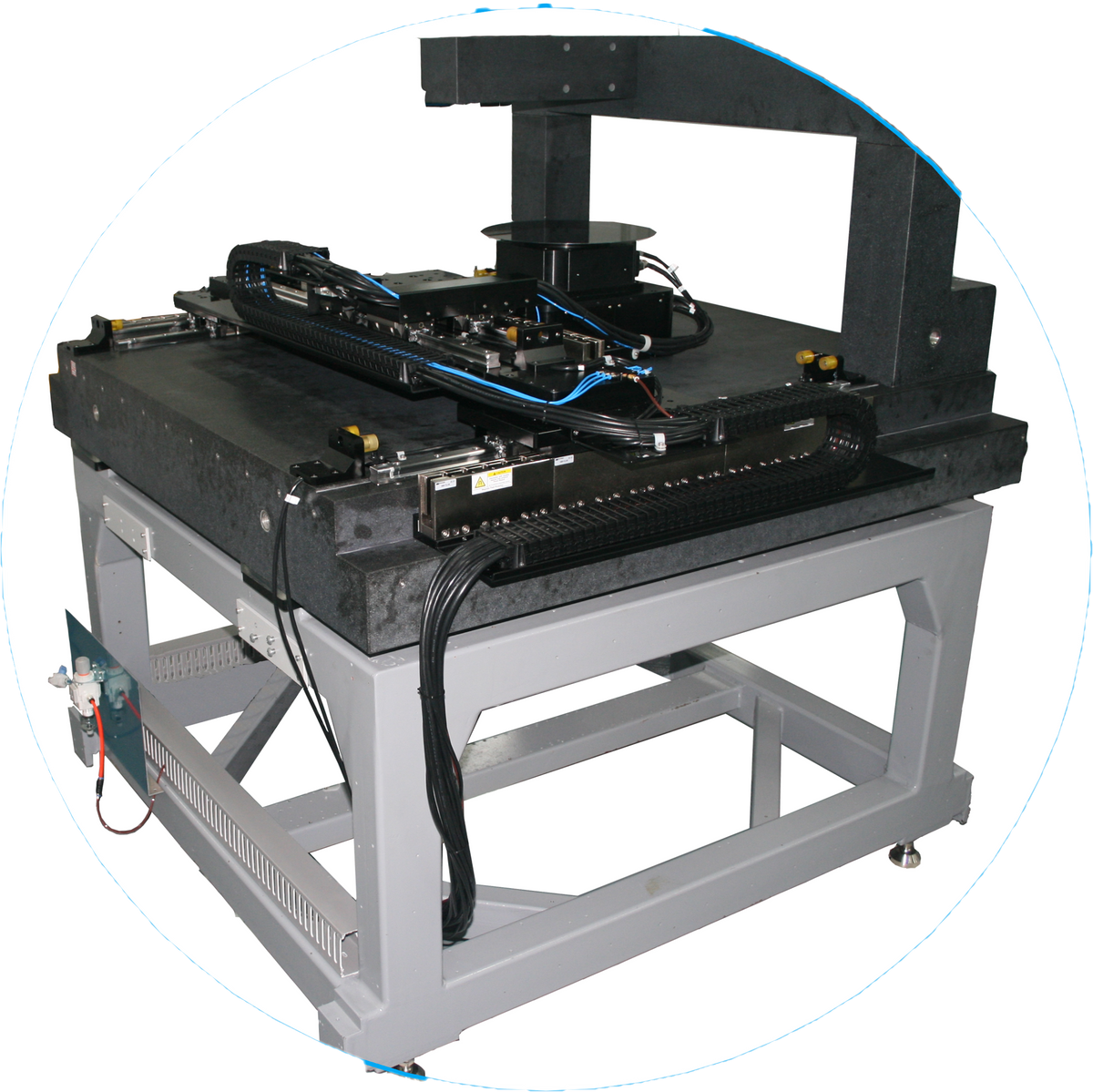 MW Air Bearing Stage for Lithography Advanced Packaging and Metrology